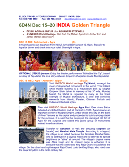 INDIA Golden Triangle