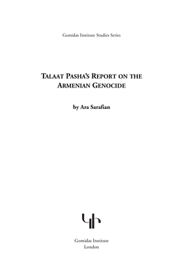 Talaat Pasha's Report on the Armenian Genocide.Fm