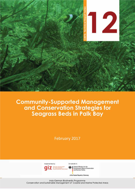 Community-Supported Management and Conservation Strategies for Seagrass Beds in Palk Bay