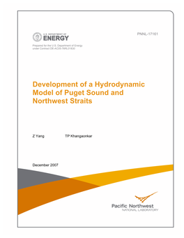 Development of a Hydrodynamic Model of Puget Sound and Northwest Straits