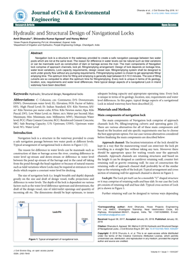 Hydraulic and Structural Design of Navigational Locks