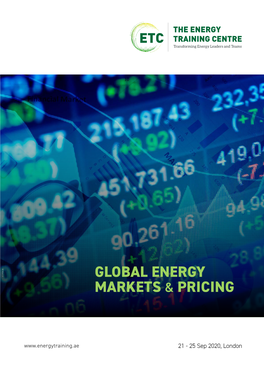 Global Energy Markets & Pricing