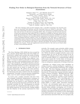 Finding New Order in Biological Functions from the Network Structure of Gene Annotations