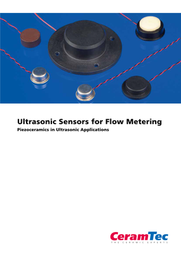 Ultrasonic Sensors for Flow Metering Piezoceramics in Ultrasonic Applications