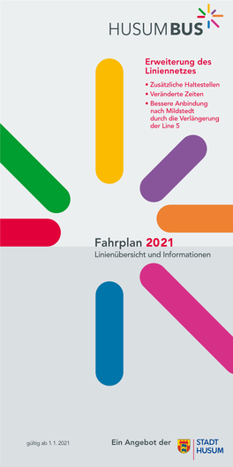 Fahrplan 2021 Linienübersicht Und Informationen