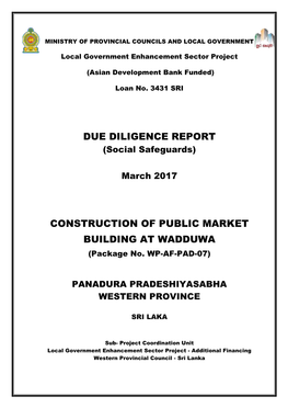 Due Diligence Report Construction of Public