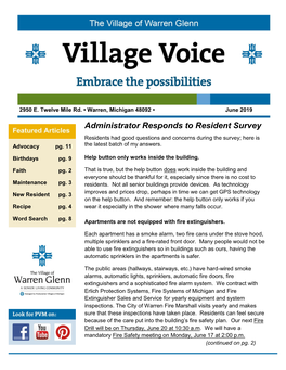 D Administrator Responds to Resident Survey ]