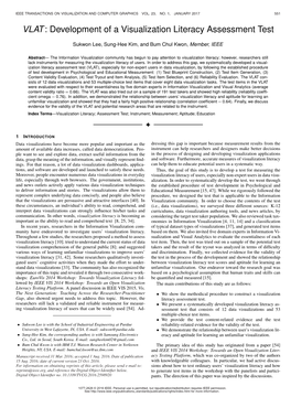 Vlat: Development of a Visualization Literacy Assessment Test 553