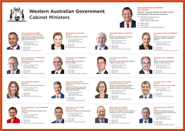 Western Australian Government Cabinet Ministers