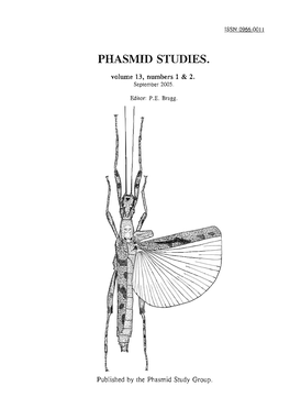 Phasmid Studies