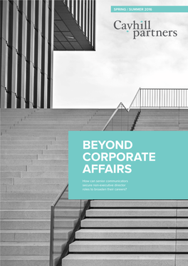 Beyond Corporate Affairs Introduction