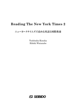 Reading the New York Times 2