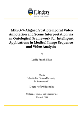 MPEG-7-Aligned Spatiotemporal Video Annotation and Scene