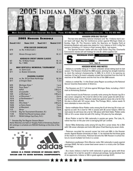 HOOSIER NEWS and NOTES 9/9 Vs