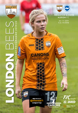 Official Matchday Programme 2 0 19 /2 0