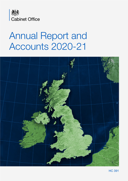 Cabinet Office – Annual Report and Accounts 2020-21