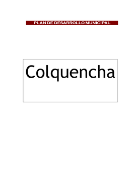 10 Políticas Del Municipio Colquencha