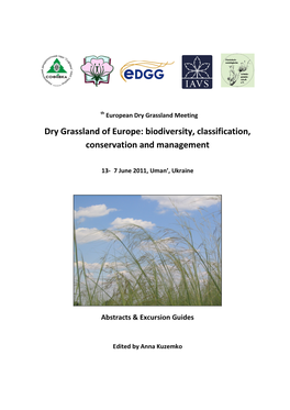 Dry Grassland of Europe: Biodiversity, Classification, Conservation and Management