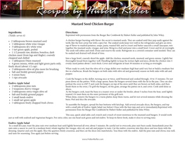 Mustard Seed Chicken Burger