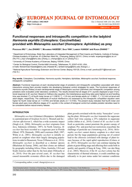 Functional Responses and Intraspecific