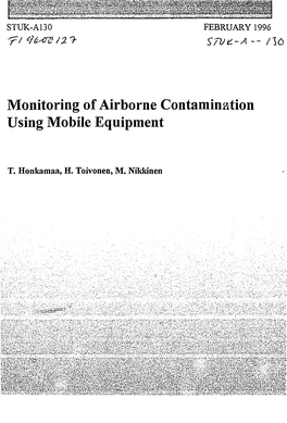 Monitoring of Airborne Contamination Using Mobile Equipment