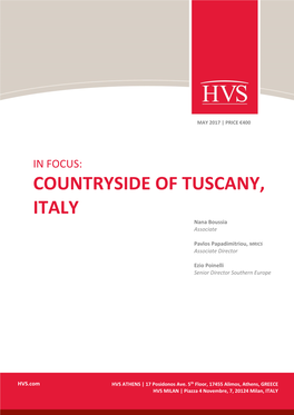 IN FOCUS: COUNTRYSIDE of TUSCANY, ITALY Nana Boussia Associate