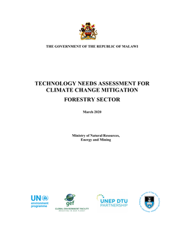 Technology Needs Assessment for Climate Change Mitigation Forestry Sector