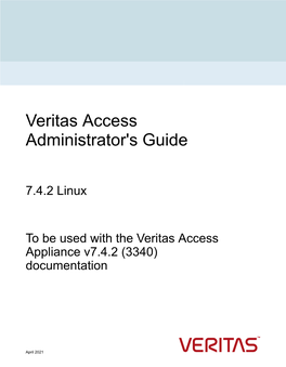 Veritas Access Administrator's Guide