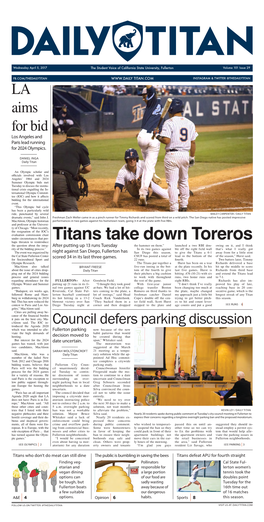 Titans Take Down Toreros