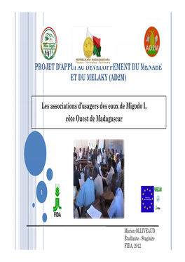 Projet D'appui Au Développement Du Menabe Et Du Melaky