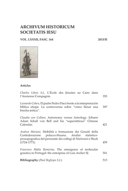 Archivum Historicum Societatis Iesu