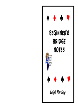 Beginner's Bridge Notes