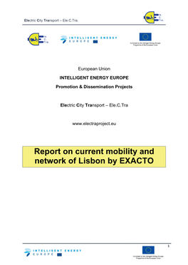Report on Current Mobility and Network of Lisbon by EXACTO