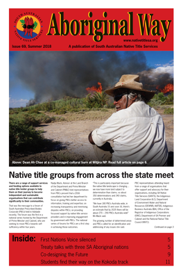 Native Title Groups from Across the State Meet