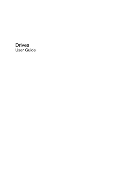 Drives User Guide © Copyright 2009 Hewlett-Packard Product Notice Development Company, L.P