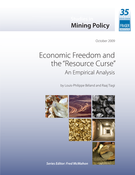 Economic Freedom and the "Resource Curse"
