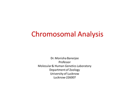 Chromosome Abberrations N Genetic Diseases