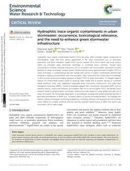 Environmental Science Water Research & Technology