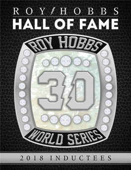 2018 Roy Hobbs Hall of Fame Yearbook