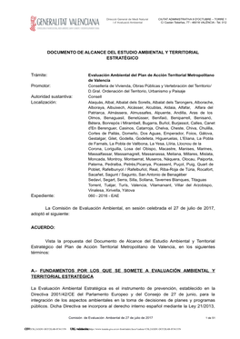 Documento De Alcance Del Estudio Ambiental Y Territorial Estratégico