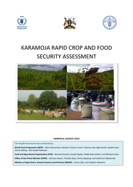 Karamoja Rapid Crop and Food Security Assessment