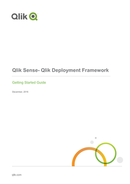 Qlik Sense- Qlik Deployment Framework