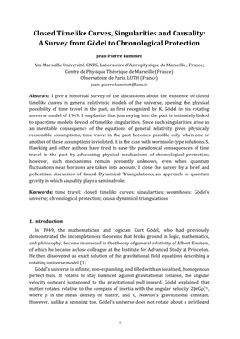 Closed Timelike Curves, Singularities and Causality: a Survey from Gödel to Chronological Protection