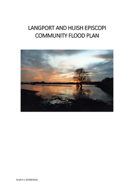 Langport and Huish Episcopi Community Flood Plan