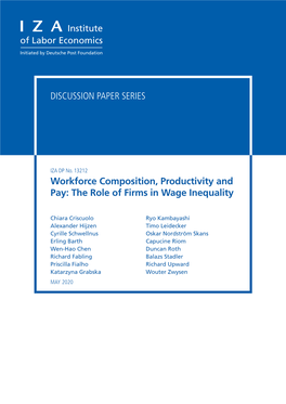 Workforce Composition, Productivity and Pay: the Role of Firms in Wage Inequality