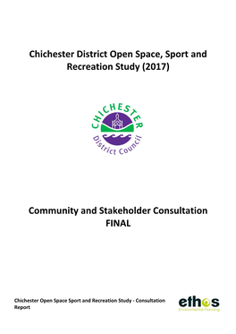 Community and Stakeholder Consultation FINAL