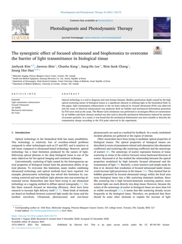 The Synergistic Effect of Focused Ultrasound and Biophotonics to Overcome the Barrier of Light Transmittance in Biological Tissue