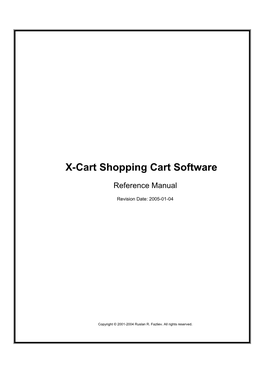X-Cart Shopping Cart Software