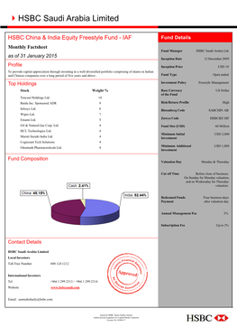 HSBC Saudi Arabia Limited