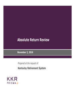 Absolute Return Review